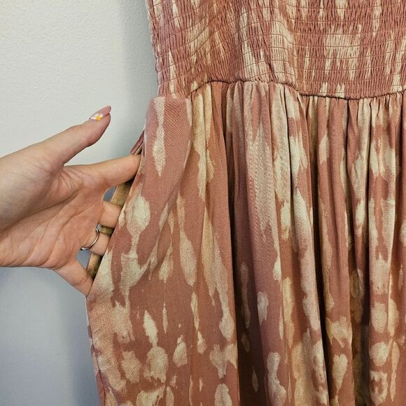 Torrid Midi Challis Smocked Tie Dye Dress - Picture 5 of 9